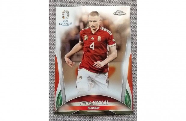 Topps Chrome Euro 2024 Szalai Attila focis krtya