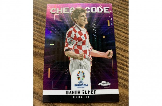 Topps Chrome UEFA Euro 2024 - Davor Suker - Cheat Code - Croatia