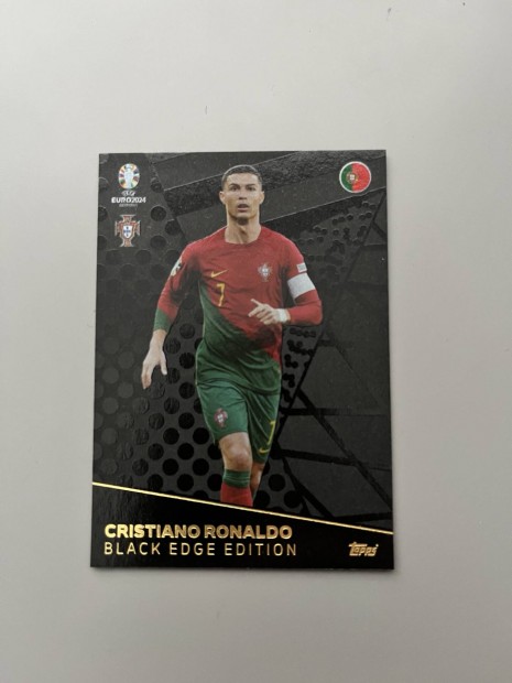 Topps Euro24 - Cristiano Ronaldo - Black Edge Edition - focis krtya