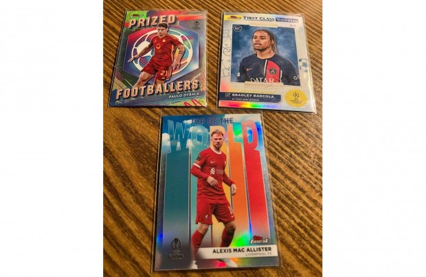 Topps Finest UCC 2023-24 - Insert Lot - Barcola RC + Dybala + Mac Alli