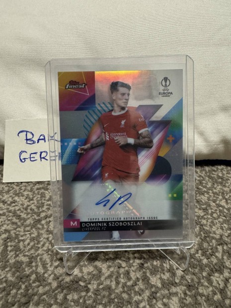 Topps Finest Uefa CC Base Autographs #A-DS Szoboszlai krtya