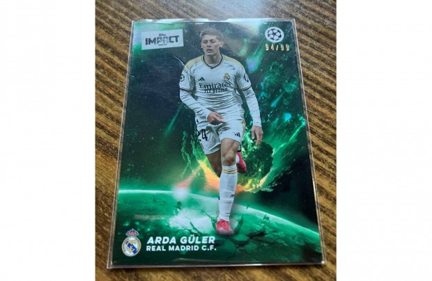 Topps Impact UEFA Club Competitions 2023-24 - Arda Gler /99 - Real Ma