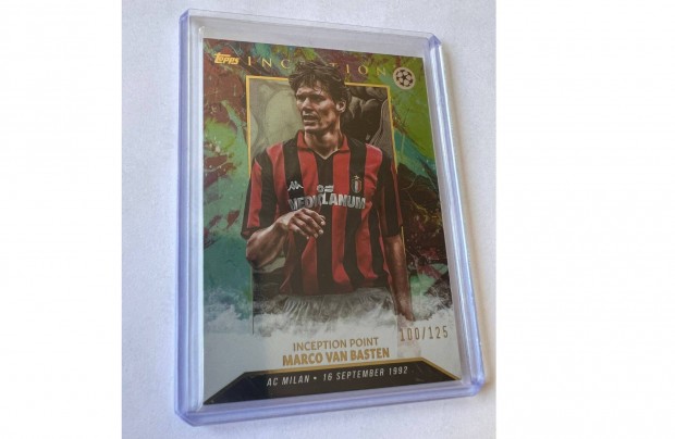 Topps Inception UCC 23/24 - Marco van Basten AC Milan Legenda 100/125