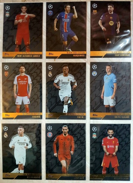 Topps Match Attax 2024-2025 focis krtya teljes gyjtemny.