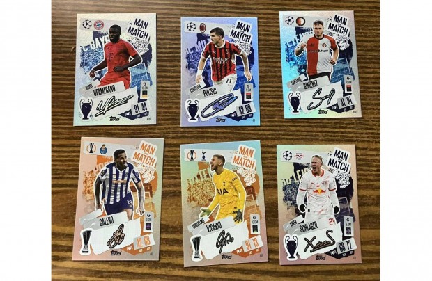 Topps Match Attax 2024/25 - Man of the Match Signature Style lapok