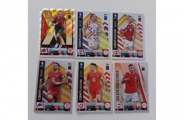 Topps Match Attax Euro 2024 csillogs focis krtyk