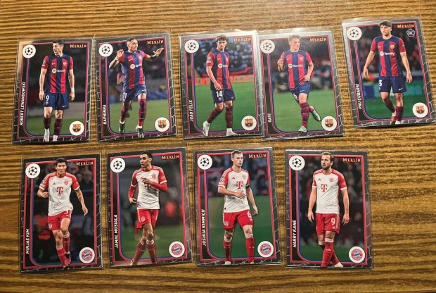 Topps Merlin Chrome 2024 - Barcelona & Bayern Mnchen vegyes vlogats