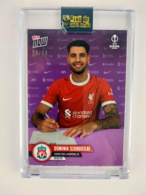 Topps Now Szoboszlai Liverpool PS2 Purple 59/99