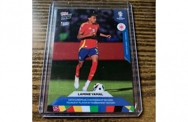 Topps Now UEFA Euro 2024 - Lamine Yamal RC - National Debut - Spain