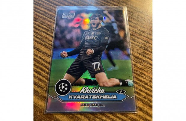 Topps Stadium Club Chrome 2024 - Khvicha Kvaratskhelia - Refractor - S