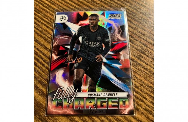 Topps Stadium Club Chrome 2024 - Ousmane Dembl - Fully Charged - PSG