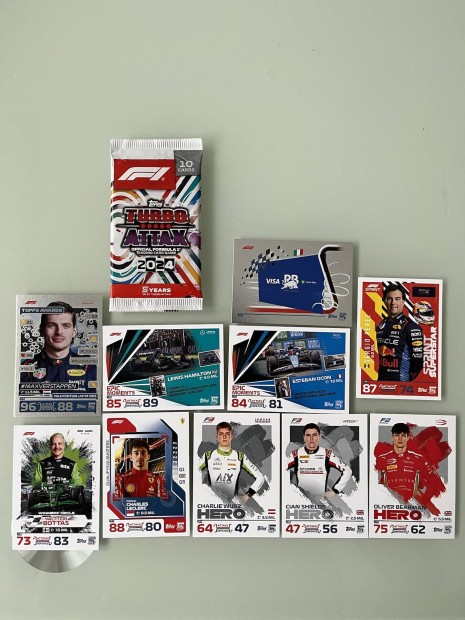 Topps Turbo Attack Formula 1 krtyk (1 csomag)