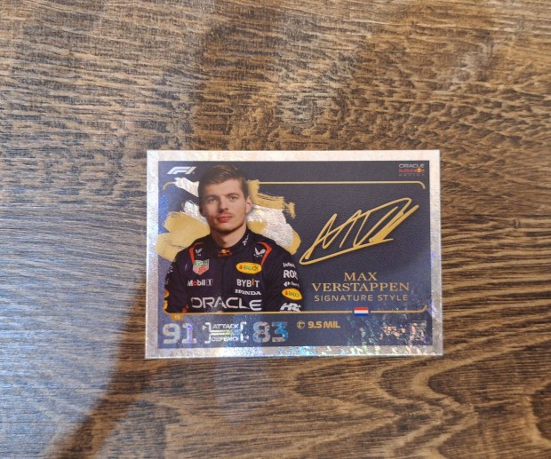 Topps Turbo Attax 2024 #15 - Max Verstappen - Signature