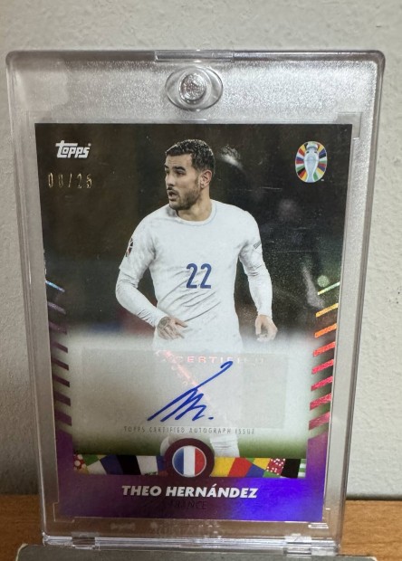 Topps - Euro 2024 ~ Theo Hernndez - Platinum Autograph