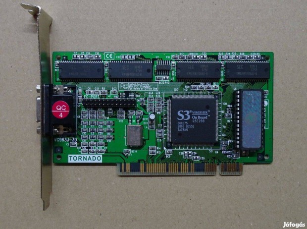 Tornado S3 Virge/DX 4MB PCI videokrtya