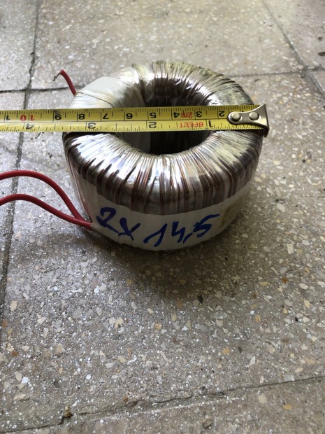 Toroid transzformtor 2x14,5v