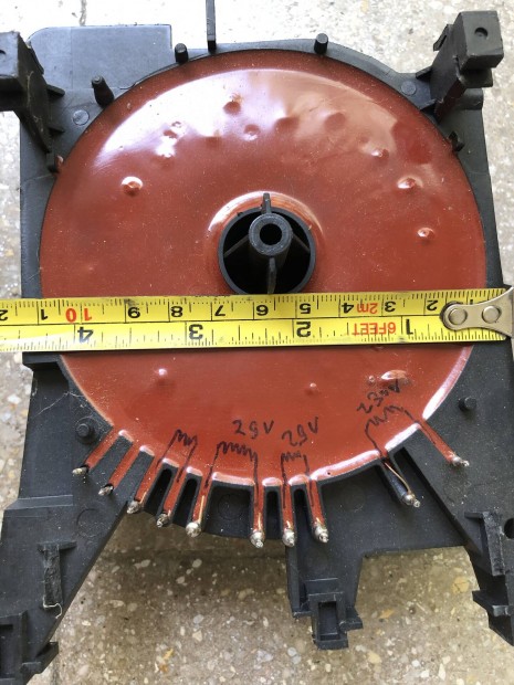 Toroid transzformtor 2x29v