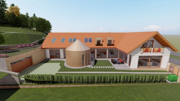 Törökbálint felsővári domb tetején páratlan panorámás telek