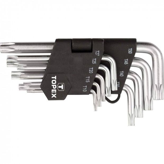 Torx kulcs kszlet Topex 9 rszes t10-50 35D960