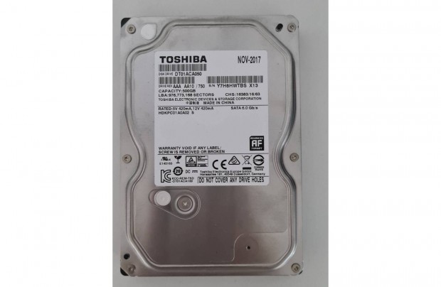 Toschiba 500GB HDD