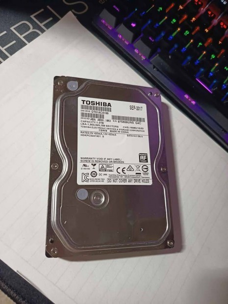 Toshiba 1Tb HDD sata3 100/100