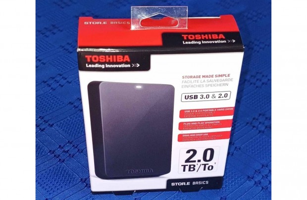 Toshiba 2TB-os USB 3.0 kls HDD merevlemez