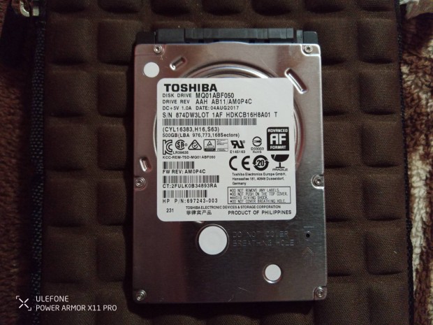 Toshiba 2.5 hdd 500Gb