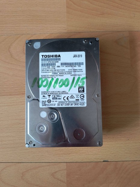 Toshiba 3.5 2TB 7200rpm 64MB SATA3 (DT01ACA200)