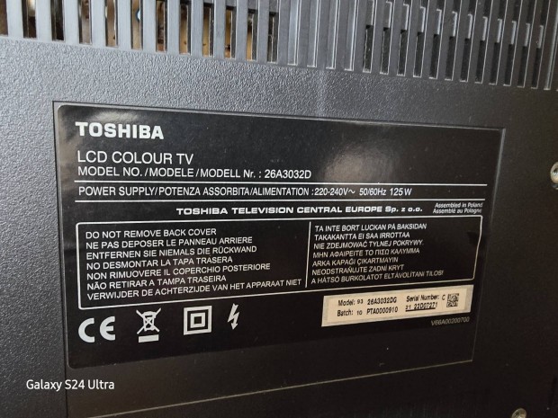 Toshiba 66cm kepatloju LCD tv elad