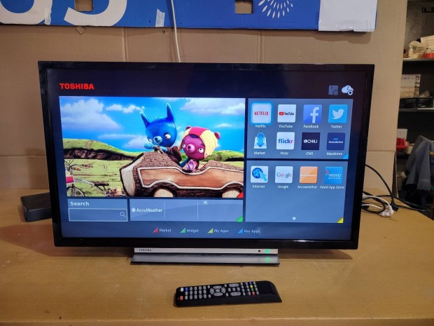Toshiba 81cm full hd smart wifis led televzi garancival 