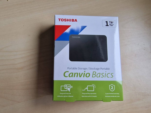 Toshiba Canvio Basic Külső Merevlemez 1TB USB3.1