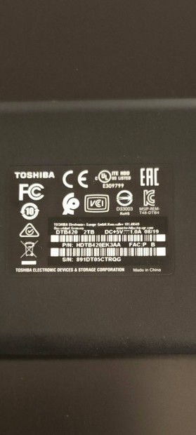 Toshiba DTB-420 kls merevlemez 2TB