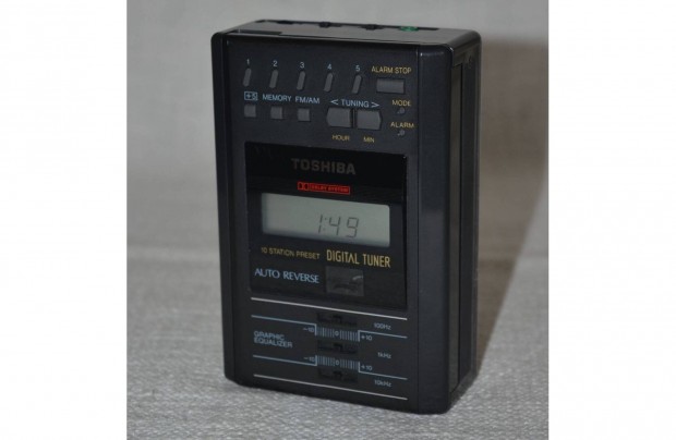 Toshiba KT-4548 rdis Walkman Ritkasg a '80-as vekbl, dobozban!