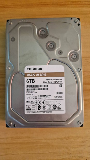 Toshiba N300 6 TB HDD, merevlemez NAS-hoz