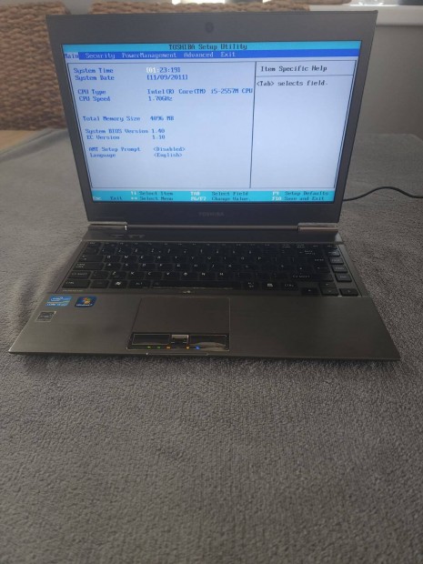 Toshiba Portege Z830-10Q Ultrabook,i5-2557M,4Gb Ram,szmla,garancia