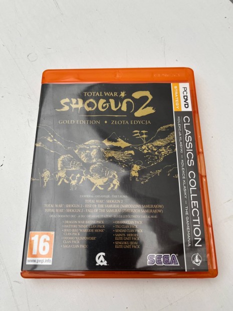 Total War Shogun 2 Gold Edition Sega PC DVD jtk