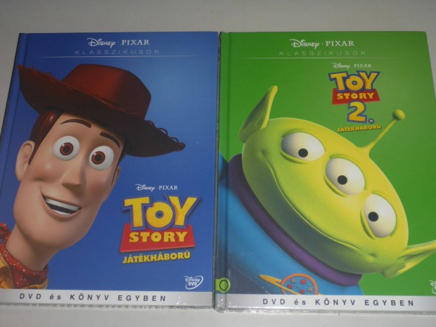 Toy Story 1. 2. digibook vltozat DVD s knyv egyben