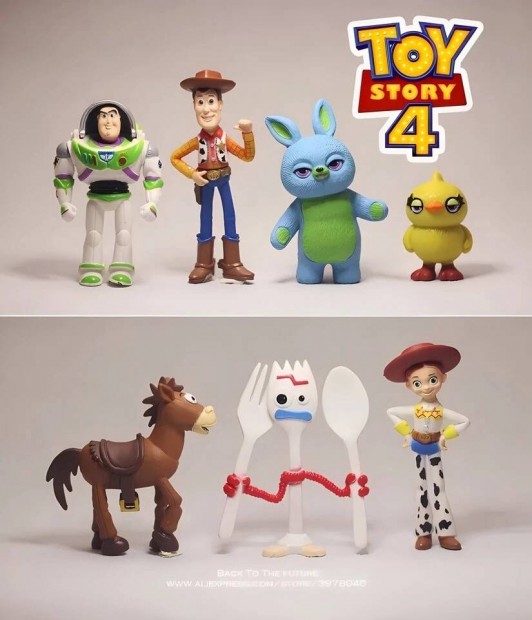 Toy Story 4 - 7 db figura Tortadsznek is