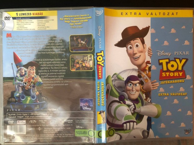 Toy Story DVD - Jtkhbor Disney Pixar (karcmentes, extra vltozat