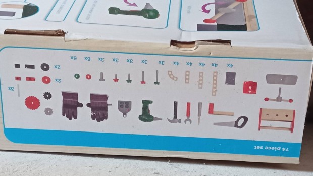 Toy workbench munkapad gyerekeknek