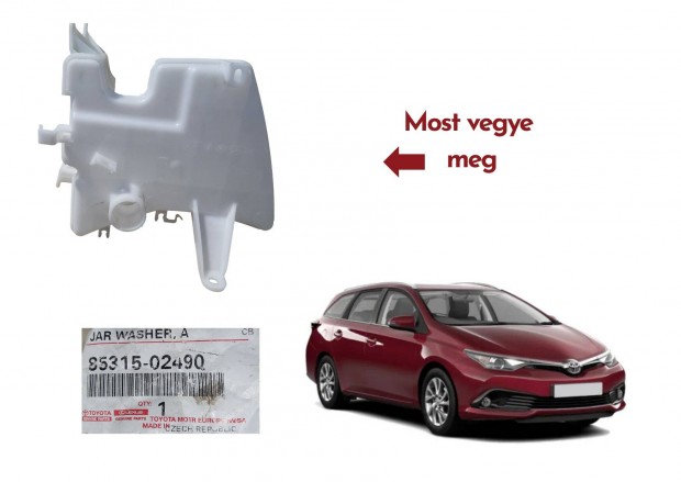 Toyota Auris E180 2018 Új ablakmosó folyadék tartály 8531002490
