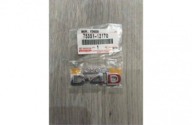 Toyota Avensis D4D emblma elad. Cikkszm:75351-12170