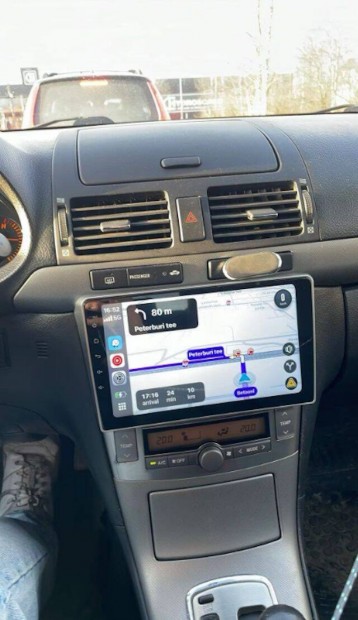Toyota Avensis T25 Carplay Multimédia GPS Rádió Tolatókamerával