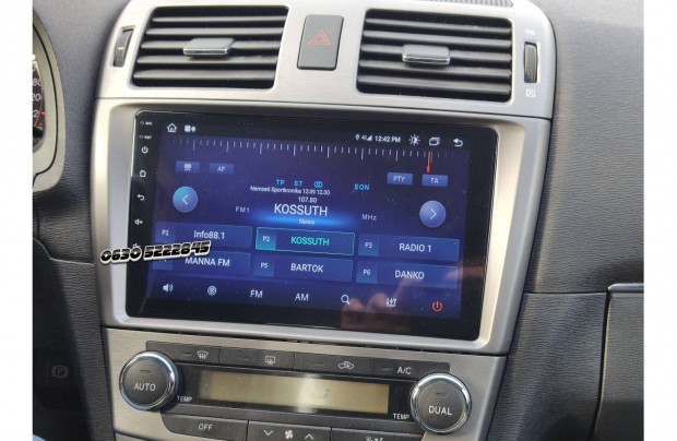 Toyota Avensis T27 Kijelz Android Rdi Multimdia Autrdi Navi