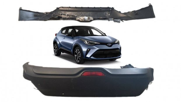 Toyota CH-R (2016-2019) hátsó lökhárító radarokkal cikksz 52453F40107
