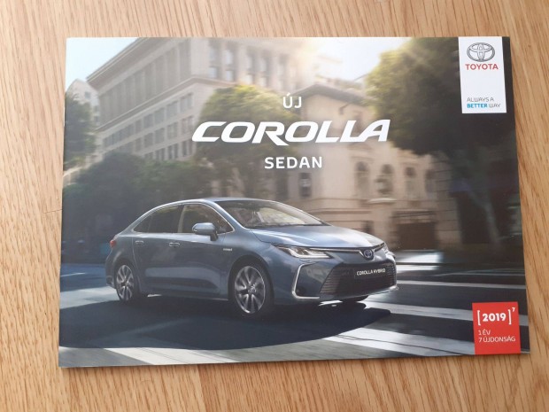 Toyota Corolla Sedan prospektus - 2019, magyar nyelv