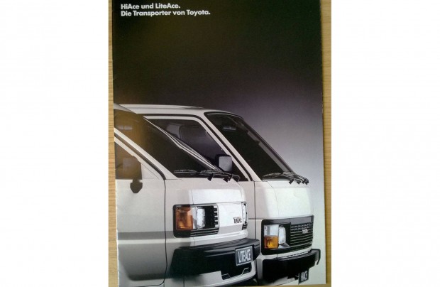 Toyota Hiace s Liteace prospektus, katalgus 1989-bl + rlista!