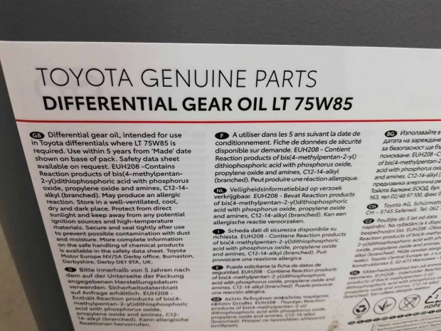 Toyota Hilux gyri difiolaj, 75w85, 20 literes kiszerelsben elad