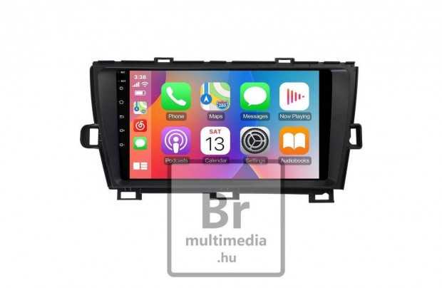 Toyota Prius Android Multimédia Navigáció Kijelző Carplay Rádió Hifi