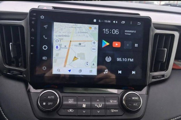 Toyota Rav4 Carplay Multimédia GPS Rádió Tolatókamerával